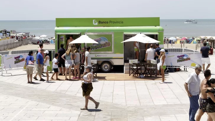 Por la temporada Banco Provincia instalará cajeros móviles en la Villa Balnearia