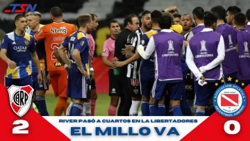 River superó a Argentinos Juniors y pasa a cuartos de final en la Copa Libertadores
