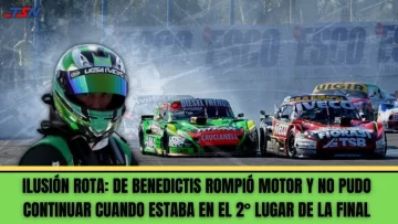 Sábado maldito: Juan Bautista rompió motor cuando estaba en el 2° lugar en la final del TC