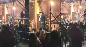 Escándalo en un show del Chaqueño Palavecino: la policía lo bajó del escenario