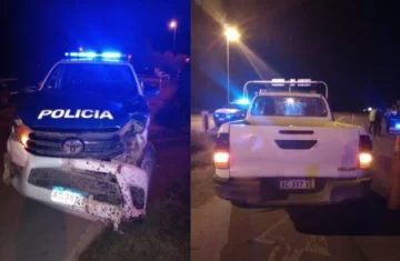 Camioneta choca un móvil policial y se fuga hacia Mar del Plata