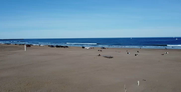 Hermosa jornada de sábado en la ciudad. Imágenes del dron de TsnNecochea