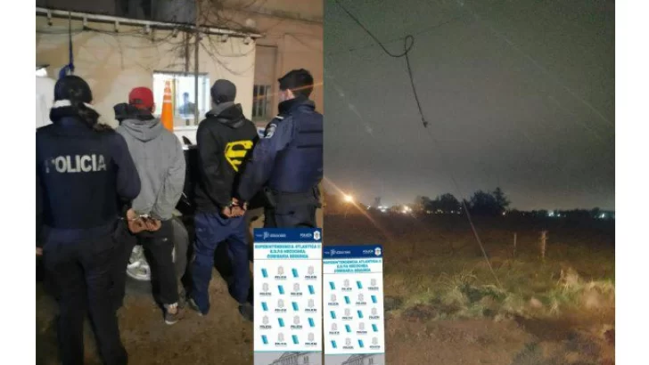 Atrapan a dos jóvenes que estaban robando cables en Quequén