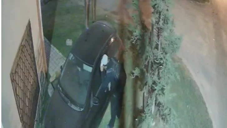 Video: ladrón solitario violenta un auto, roba algunas cosas y se da a la fuga