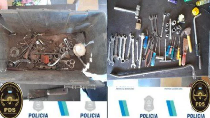 Allanamiento en La Dulce: encuentran herramientas robadas