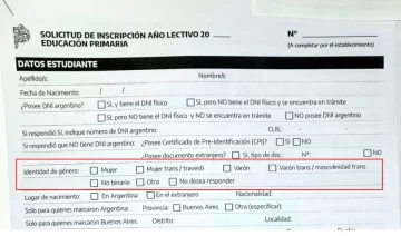 La inscripción a escuelas bonaerenses incluye las opciones “trans”, “travesti” y “no binario”