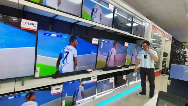Por el Mundial, se disparó la venta de televisores en Necochea