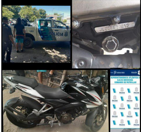 Secuestran una moto de alta gama con el número de motor adulterado