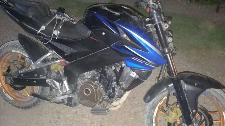 Apareció la moto de Matías que habían robado en el Barrio Casino
