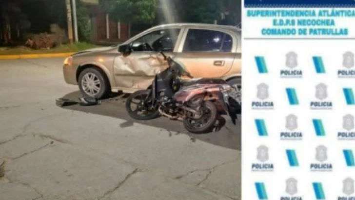 Motociclista de 15 años hospitalizado tras choque en 10 y 87