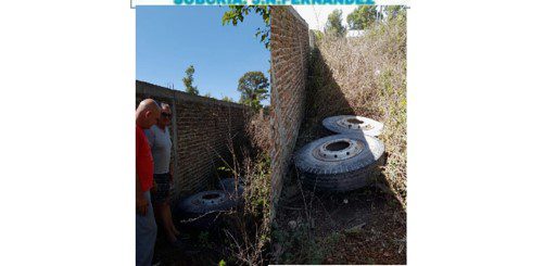 Encuentran escondidas en un terreno dos ruedas robadas a un camionero