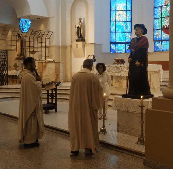 Entronizaron la imagen de El Cura Brochero en la parroquia Santa María del Carmen