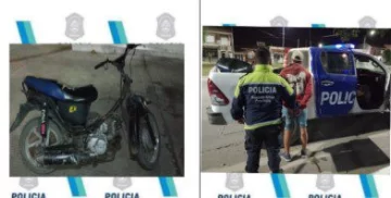 Circulaban en una moto robada e intentaron fugarse de la policía