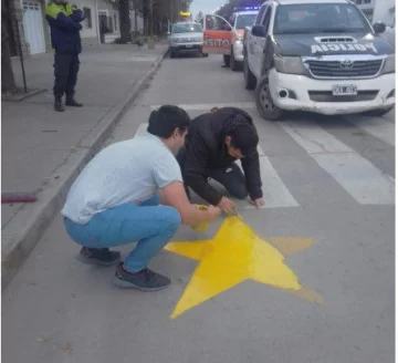 Repintaron la estrella amarilla de Ana María Rivero a tres años de su muerte