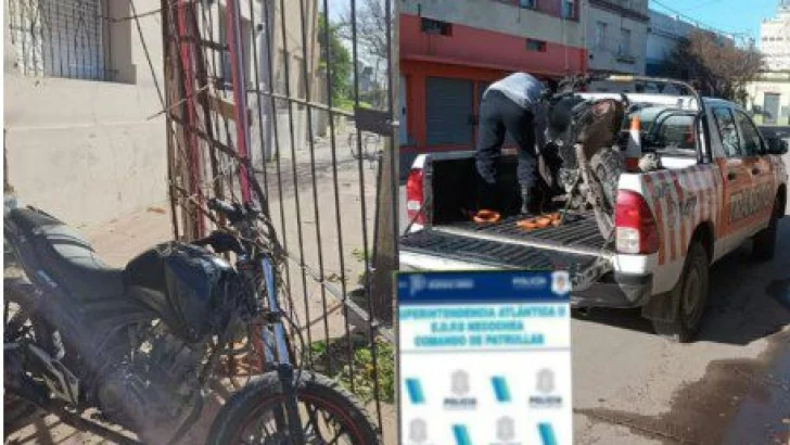 Motociclista intentaba huir de la policía y chocó contra una vivienda