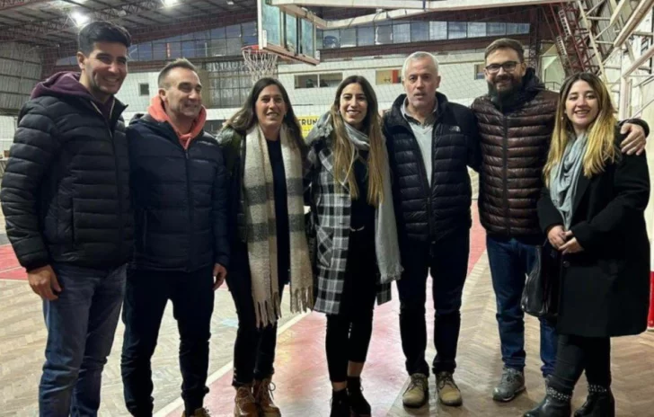 Migueles recorrió las instalaciones del Huracán junto a la precandidata a Diputada, Aldana Echevarría