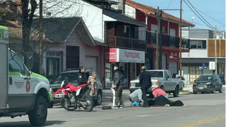 Motociclistas hospitalizados tras un choque en Diagonal San Martín