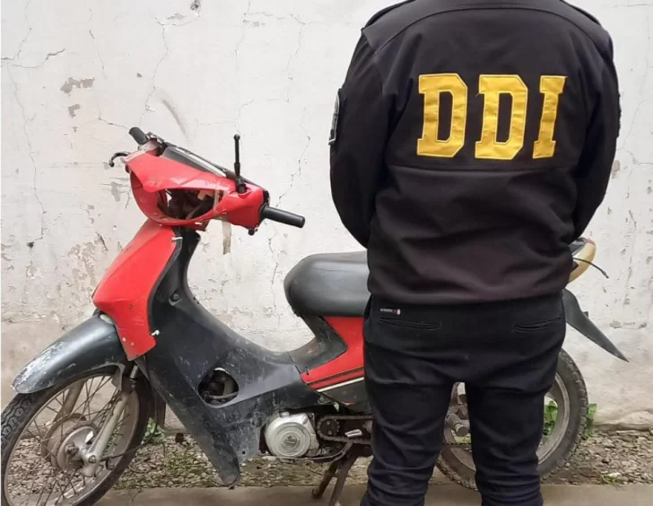 Secuestraron una motocicleta con numeración suprimida