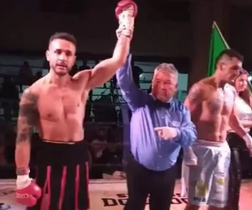 El necochense “Bocha” Rodríguez ganó por knockout en el primer round