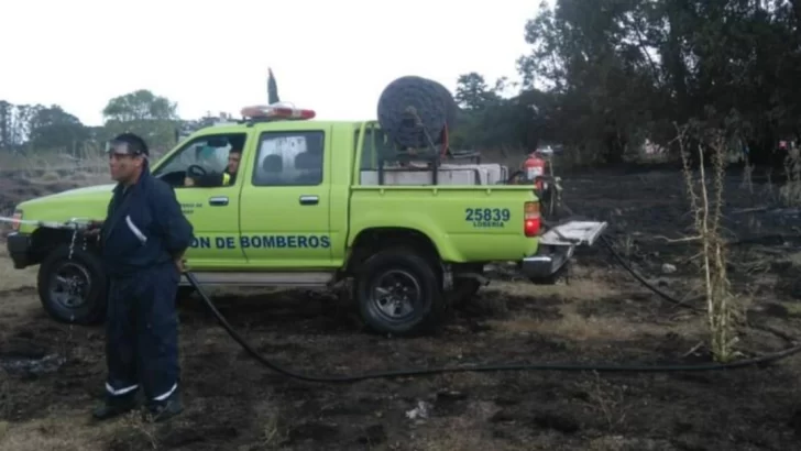 Se quemaron más de 12 hectáreas en un campo de Ruta 227