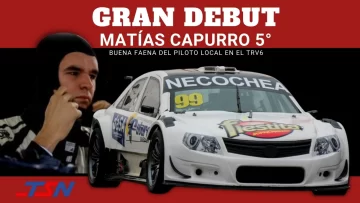Gran debut de Matías Capurro con un 5° lugar el el TRV6