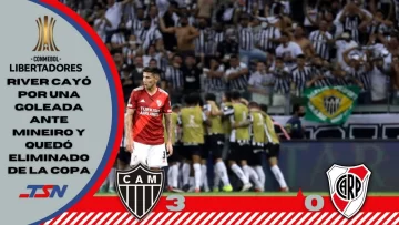 River eliminado de la Libertadores por una goleada de 3-0 ante Atlético Mineiro