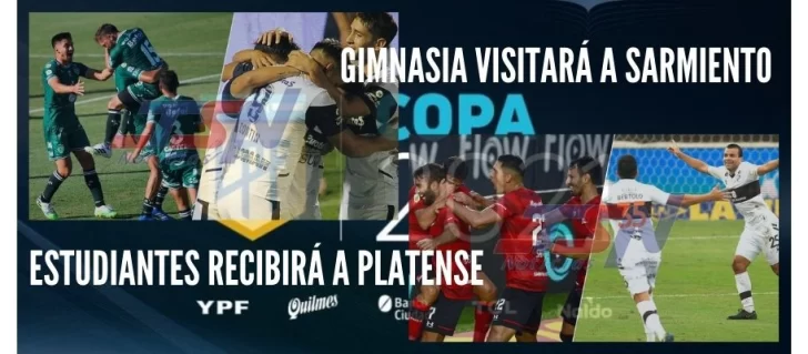 Copa de la Liga con dos partidos: Estudiantes recibirá a Platense y Gimnasia visitará a Sarmiento