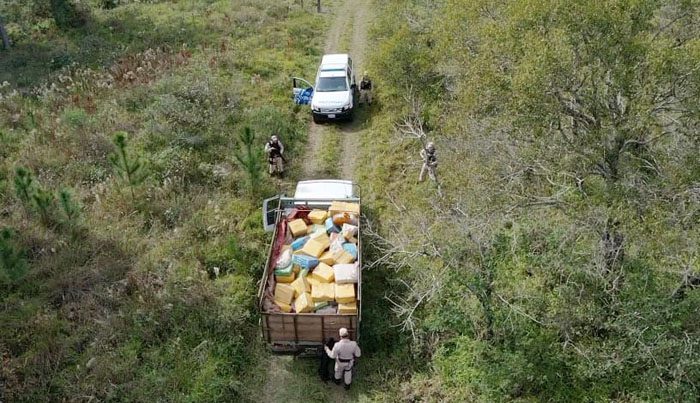 Prefectura secuestró cargamento con 5300 kilos de marihuana
