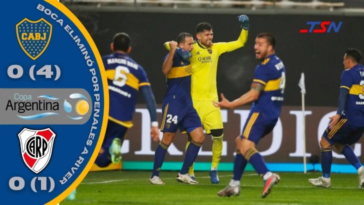 Boca eliminó por penales a River y pasa a cuartos en la Copa Argentina