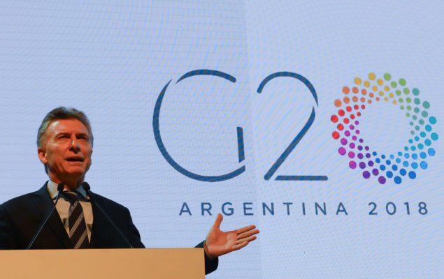 El presidente Mauricio Macri abrió la Cumbre del G20 ante los líderes mundiales