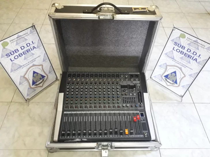 Recuperaron la consola de música que había sido robada en Lobería