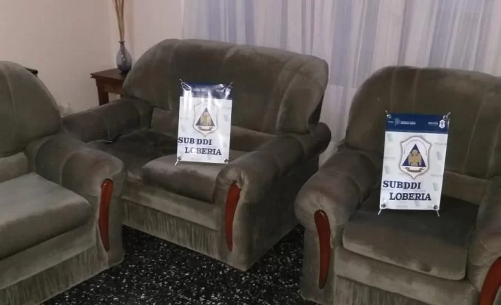 Allanan vivienda y recuperan muebles robados en Lobería