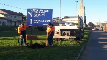 Puerto Quequén coloca nueva señalética vial en sus accesos