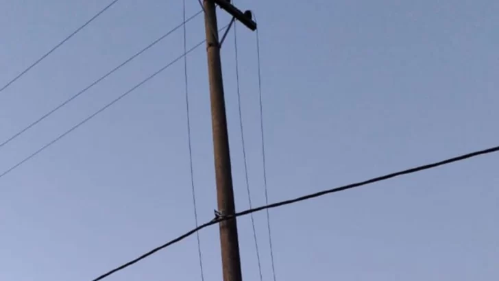 Volvieron a robar cables del tendido eléctrico en Quequén
