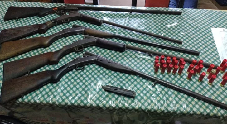 Abigeato: secuestran ocho armas y aprehenden a cuatro personas en Lobería