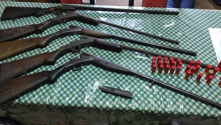 Abigeato: secuestran ocho armas y aprehenden a cuatro personas en Lobería