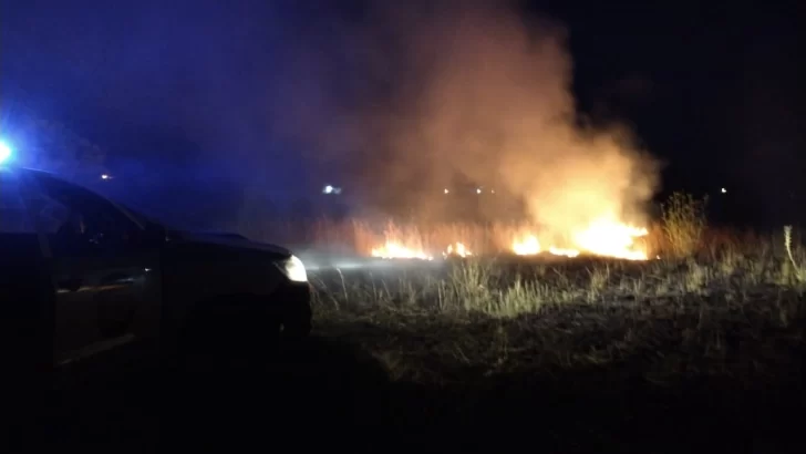 Se registró otro incendio de pastizales. El fuego consumió cuatro hectáreas