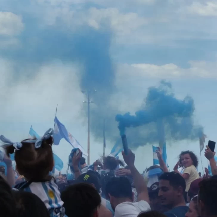 El pueblo festeja el campeonato mundial