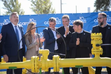 Massa y Kicillof inauguraron el Gasoducto América que abastecerá al interior bonaerense