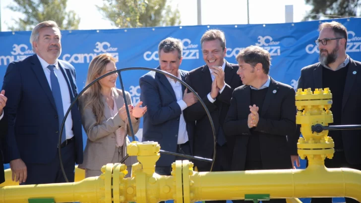 Massa y Kicillof inauguraron el Gasoducto América que abastecerá al interior bonaerense
