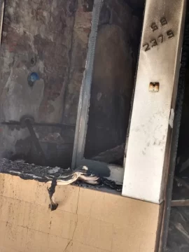 Se incendió una casa en cercanías a la terminal de ómnibus