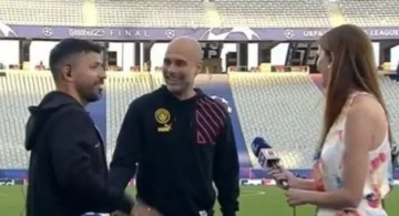 Video: divertido cruce entre Guardiola y el Kun Agüero por la llegada de Messi al Inter Miami