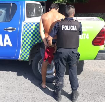 Lo atrapan golpeando a su mujer en la banquina de ruta 86