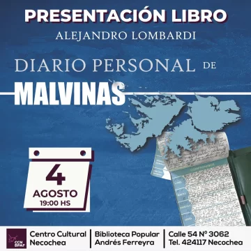 Presentan el libro “Diario Personal de Malvinas”