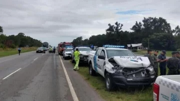 Seis patrulleros chocaron en cadena en el ingreso a Mar del Plata