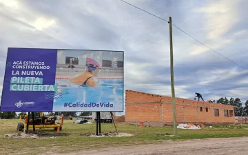 Avanza la construcción de la pileta municipal cubierta en Lobería
