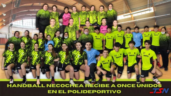 Handball Necochea de local se enfrenta ante Once Unidos de Mar del Plata