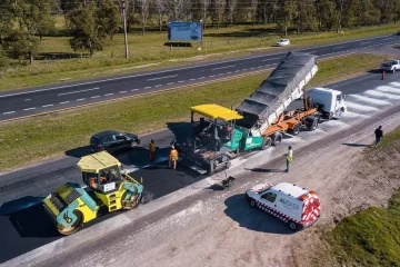 Ruta 2: comenzó la segunda etapa de repavimentación y hay reducción de calzada