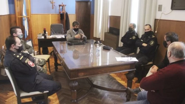 El intendente de Lobería se reunió con autoridades policiales