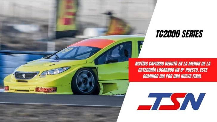 Octavo lugar para Matías Capurro en el debut del TC2000 Series